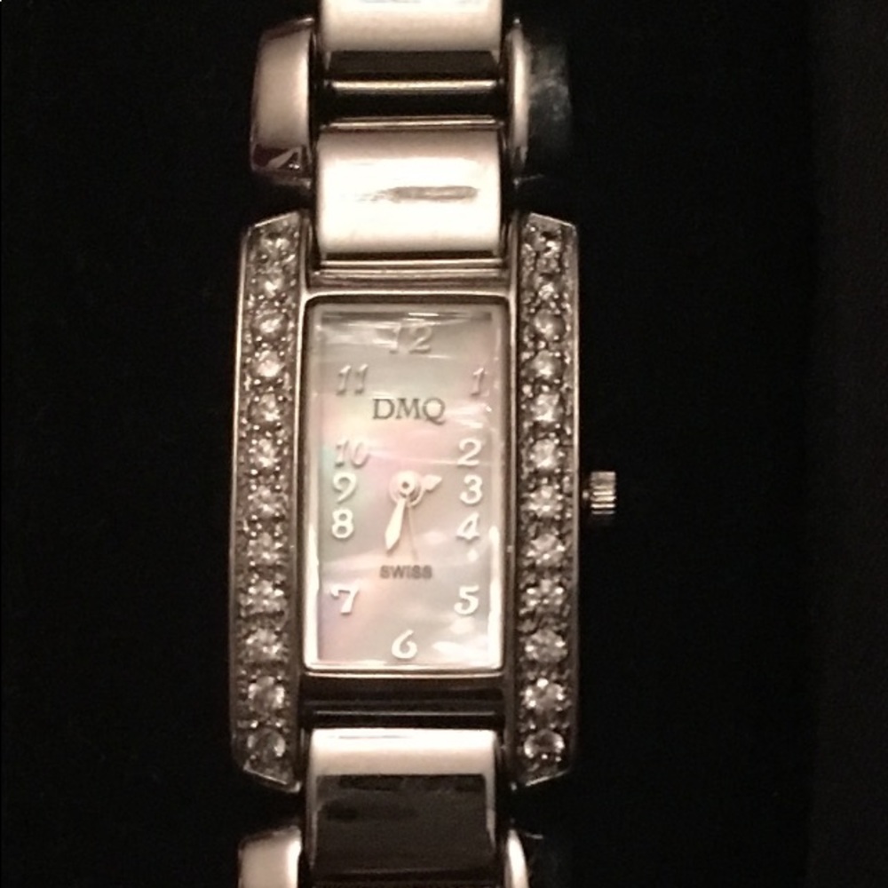 Diamonique stainless steal watch